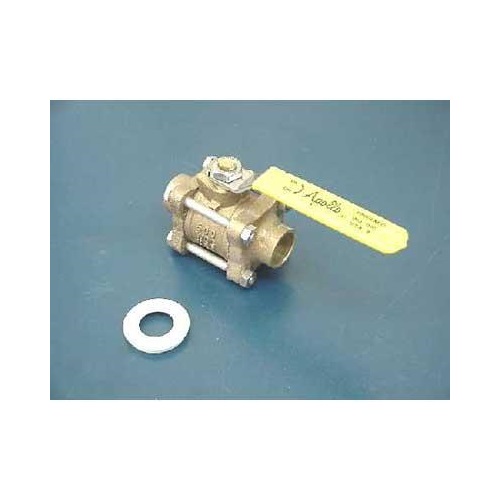 VALVE BALL BRZ 3/4OD SOLDER