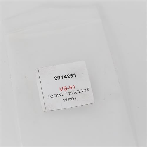 LOCKNUT SS 5/16-18 W/NYL
