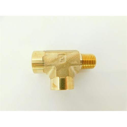 TEE STREET BRS 1/4MPTX1/4FPT