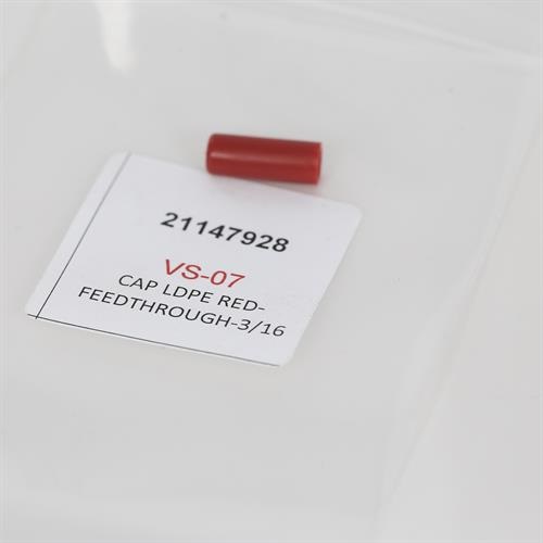Red Feed Through Cap